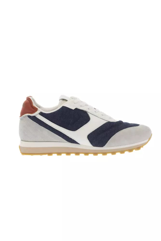 Pantofola D'Oro Meerkleurige Sneakers met Veters en Rubberen Zool