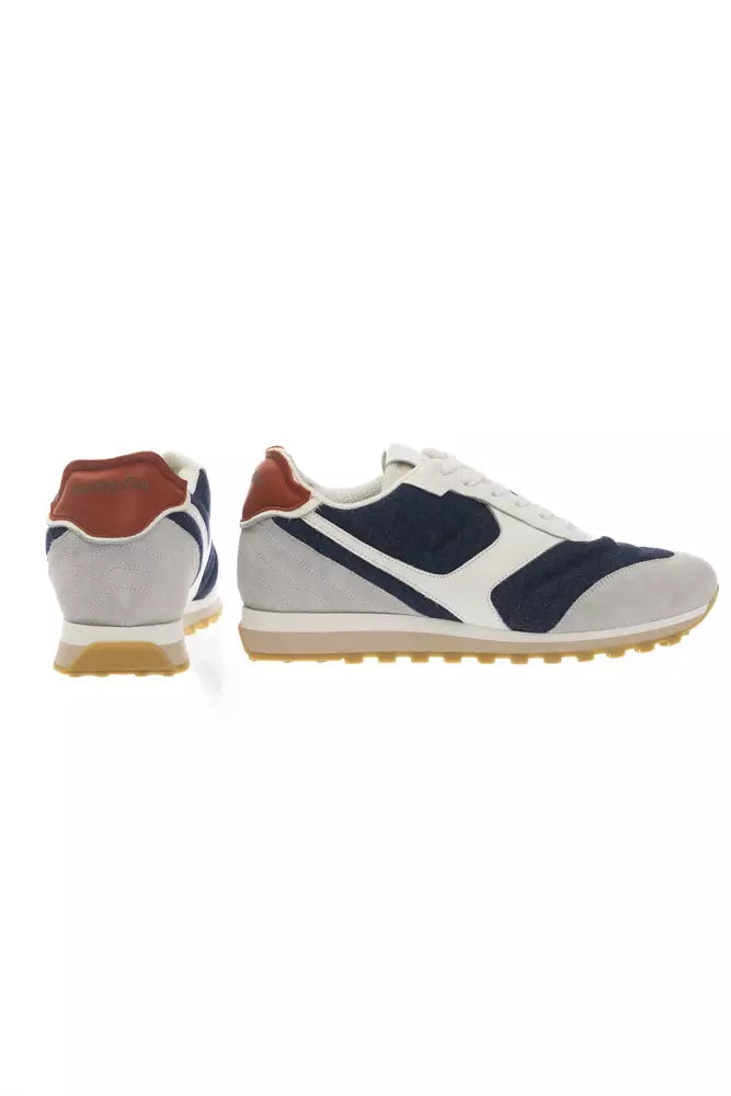 Pantofola D'Oro Meerkleurige Sneakers met Veters en Rubberen Zool