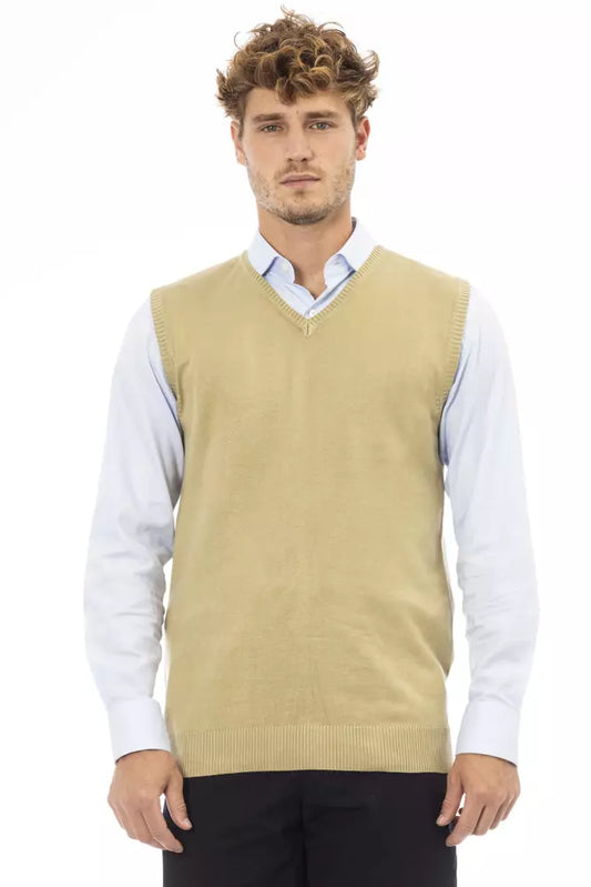 Veste pour homme en viscose beige Alpha Studio