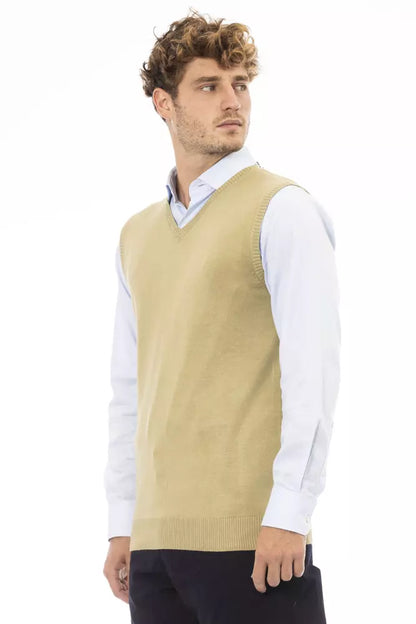 Veste pour homme en viscose beige Alpha Studio