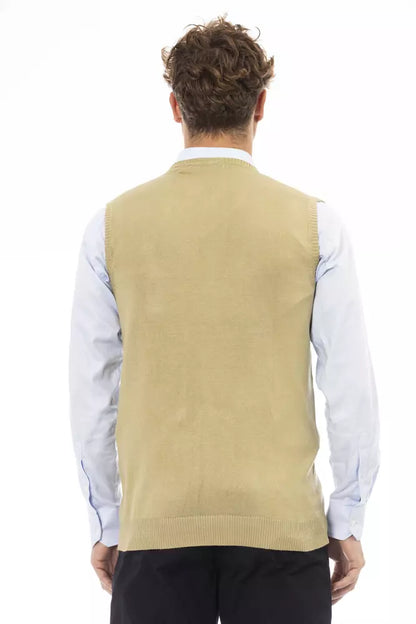 Veste pour homme en viscose beige Alpha Studio