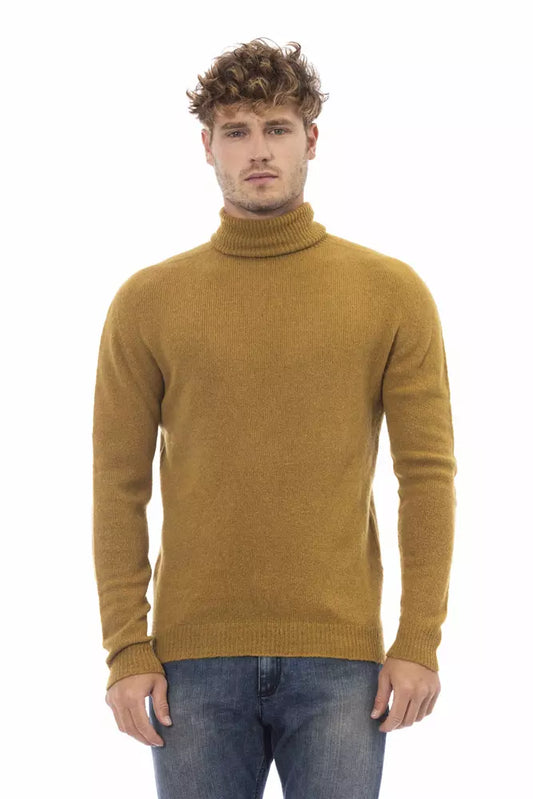 Pull en alpaga brun pour homme de Alpha Studio