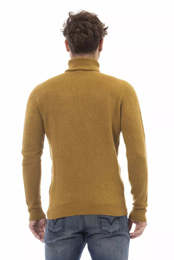 Pull en alpaga brun pour homme de Alpha Studio