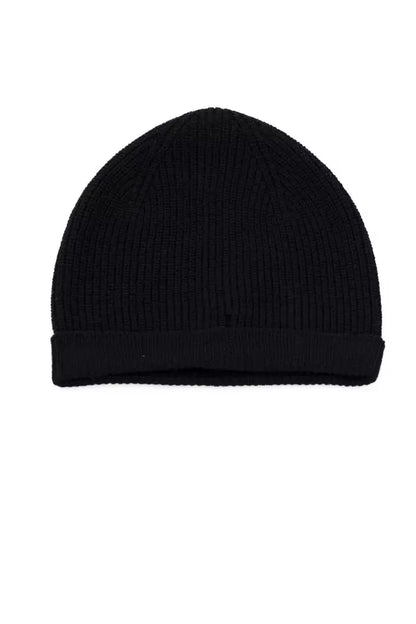 Bonnet homme en laine mérinos bleue Alpha Studio