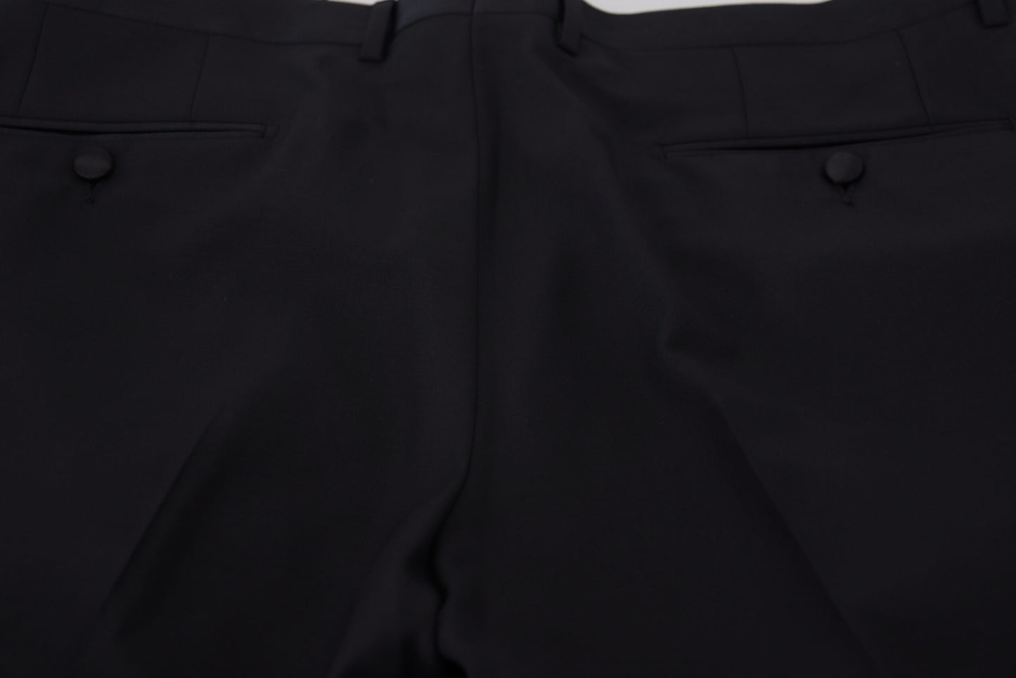 Pantalon-culotte en laine et soie noir Dolce &amp; Gabbana