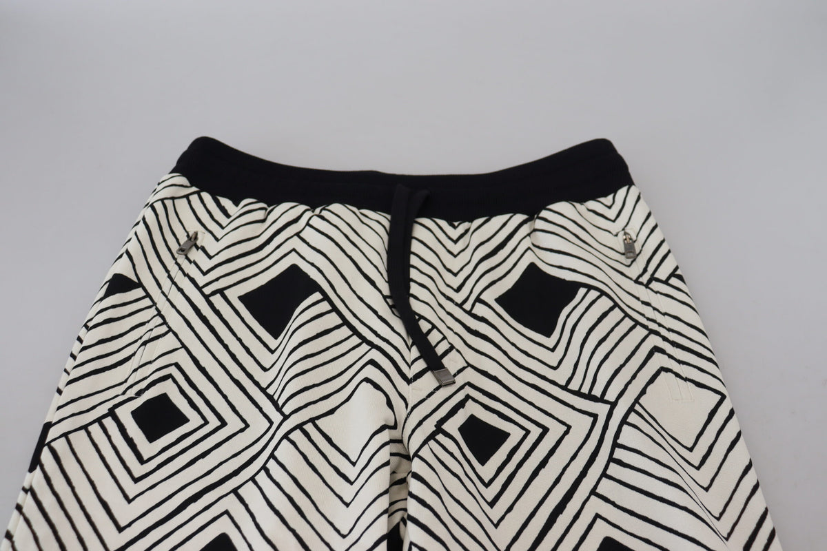 Pantalon de sport Dolce &amp; Gabbana en coton noir et blanc