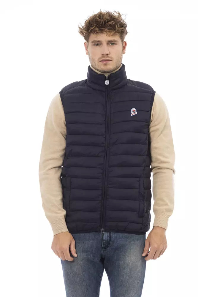 Invicta Blue Polyamide Sleeveless Jacket for Men
