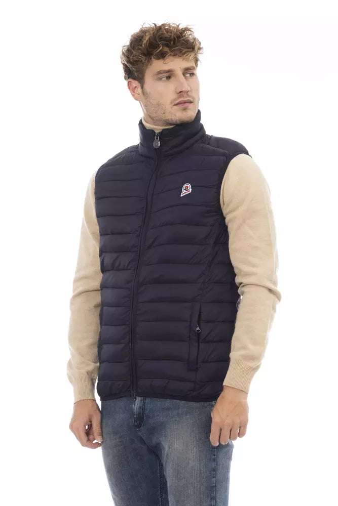 Invicta Blue Polyamide Sleeveless Jacket for Men