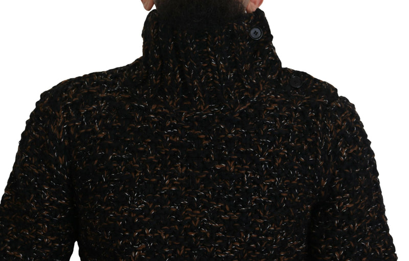 Dolce &amp; Gabbana Bruine Fatto A Mano Turtleneck Pullevertrui