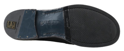 Bottines Perugino en cuir de cheval noir de Dolce & Gabbana