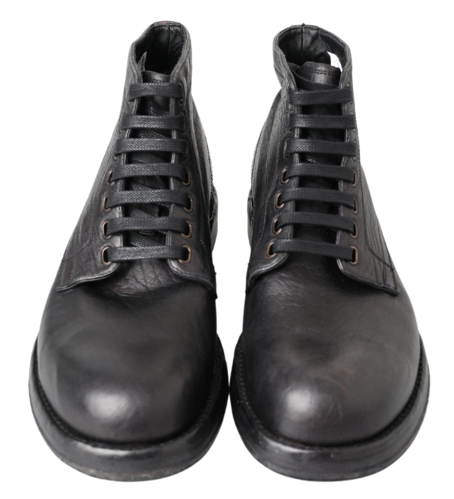 Bottines Perugino en cuir de cheval noir de Dolce & Gabbana