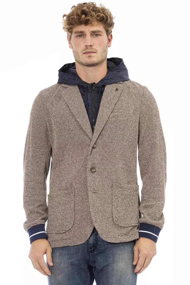 Veste en tissu à capuche, chic et imperméable, Distretto12