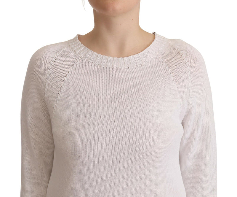 Alpha Studio Pull-over à Manches Longues Blanc