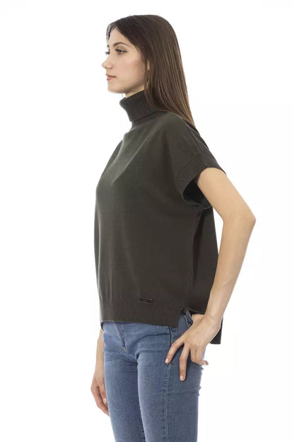 Baldinini Trend Groene Wollen Dames Trui