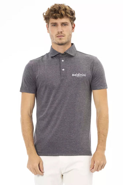 Baldinini Trend Grijs Katoenen Polo Shirt voor Heren