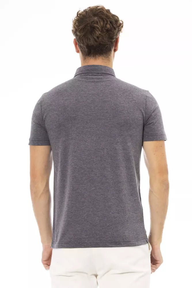 Baldinini Trend Grijs Katoenen Polo Shirt voor Heren