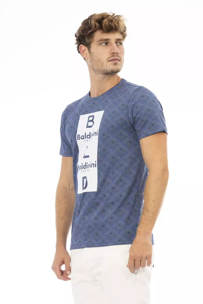 Baldinini Trend Blauw Katoenen Heren T-Shirt