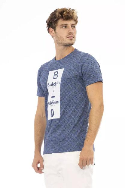 Baldinini Trend Blauw Katoenen Heren T-Shirt