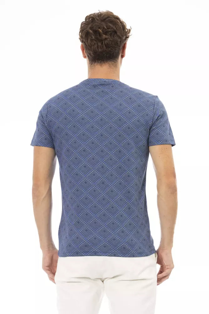 Baldinini Trend Blauw Katoenen Heren T-Shirt