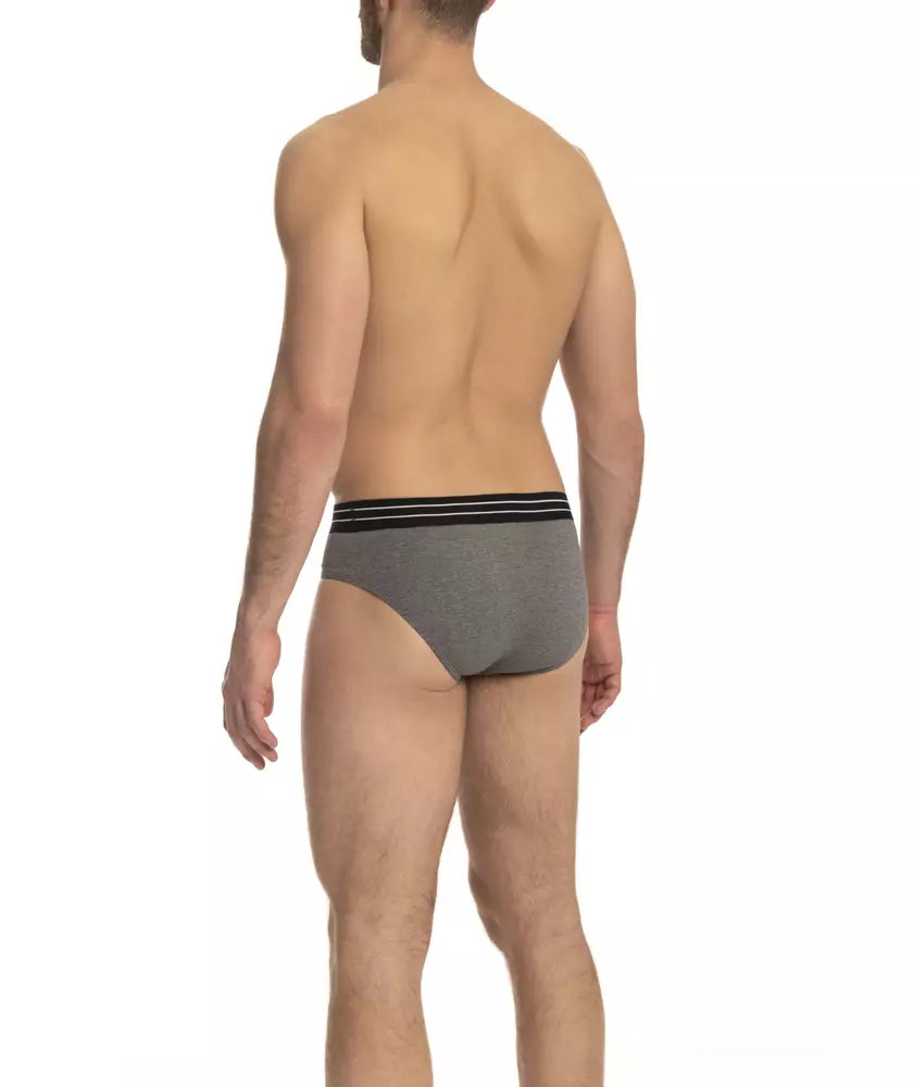 Cavalli Class Pack de Sous-vêtements en Coton Grise pour Homme