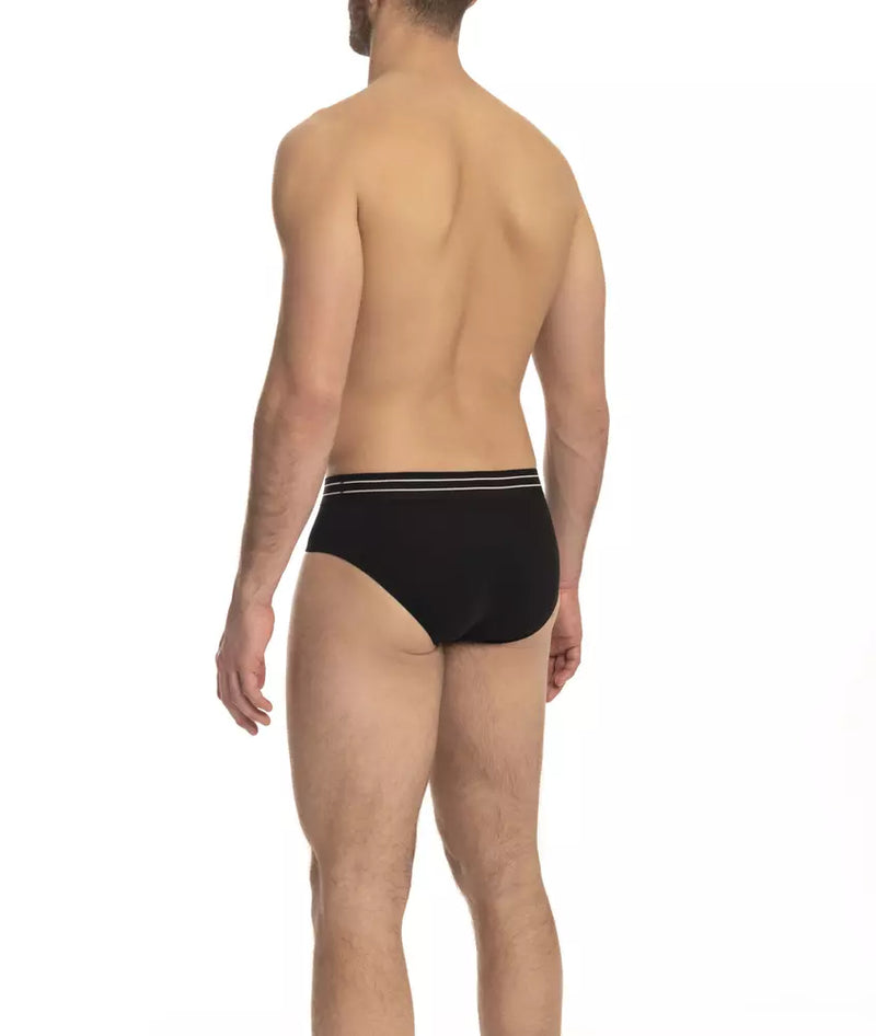 Cavalli Class Black Cotton Men Underwear Pack - Luxurious Comfort
