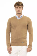 Pull en modal beige pour homme, tendance Baldinini
