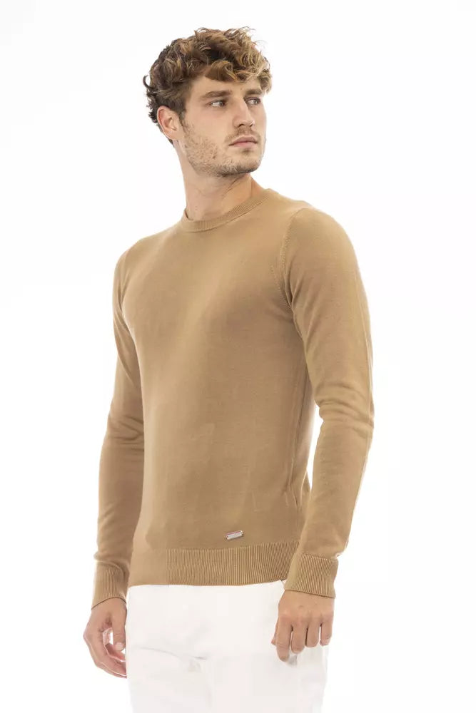 Pull en modal beige pour homme, tendance Baldinini