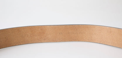 GF Ferre Bruine Leren Mode Logo Gesp Taille Riem