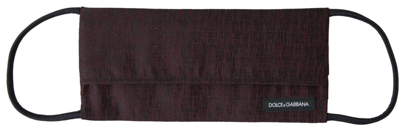 Dolce & Gabbana Masque en Élastique Plissé Marron