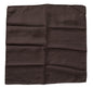 Foulard carré en soie à motifs marron Dolce & Gabbana