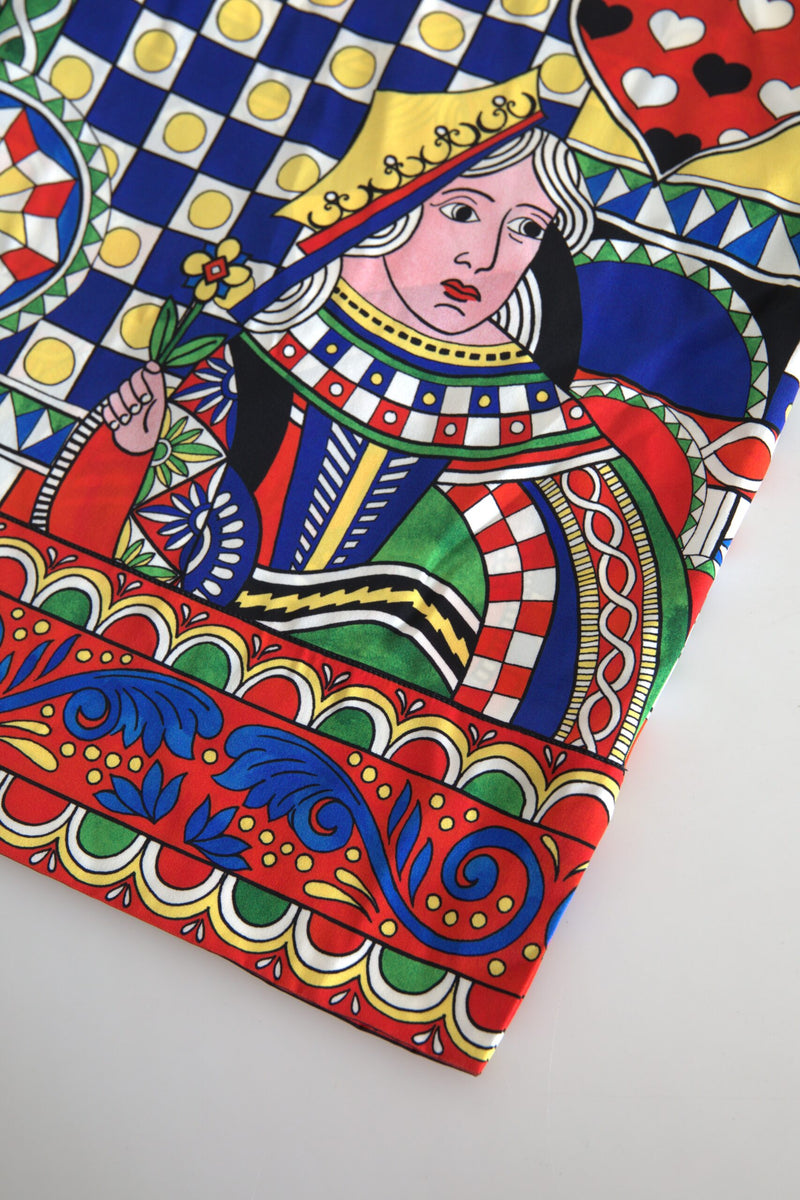 Dolce & Gabbana Blouse Longue Multicolore Imprimée