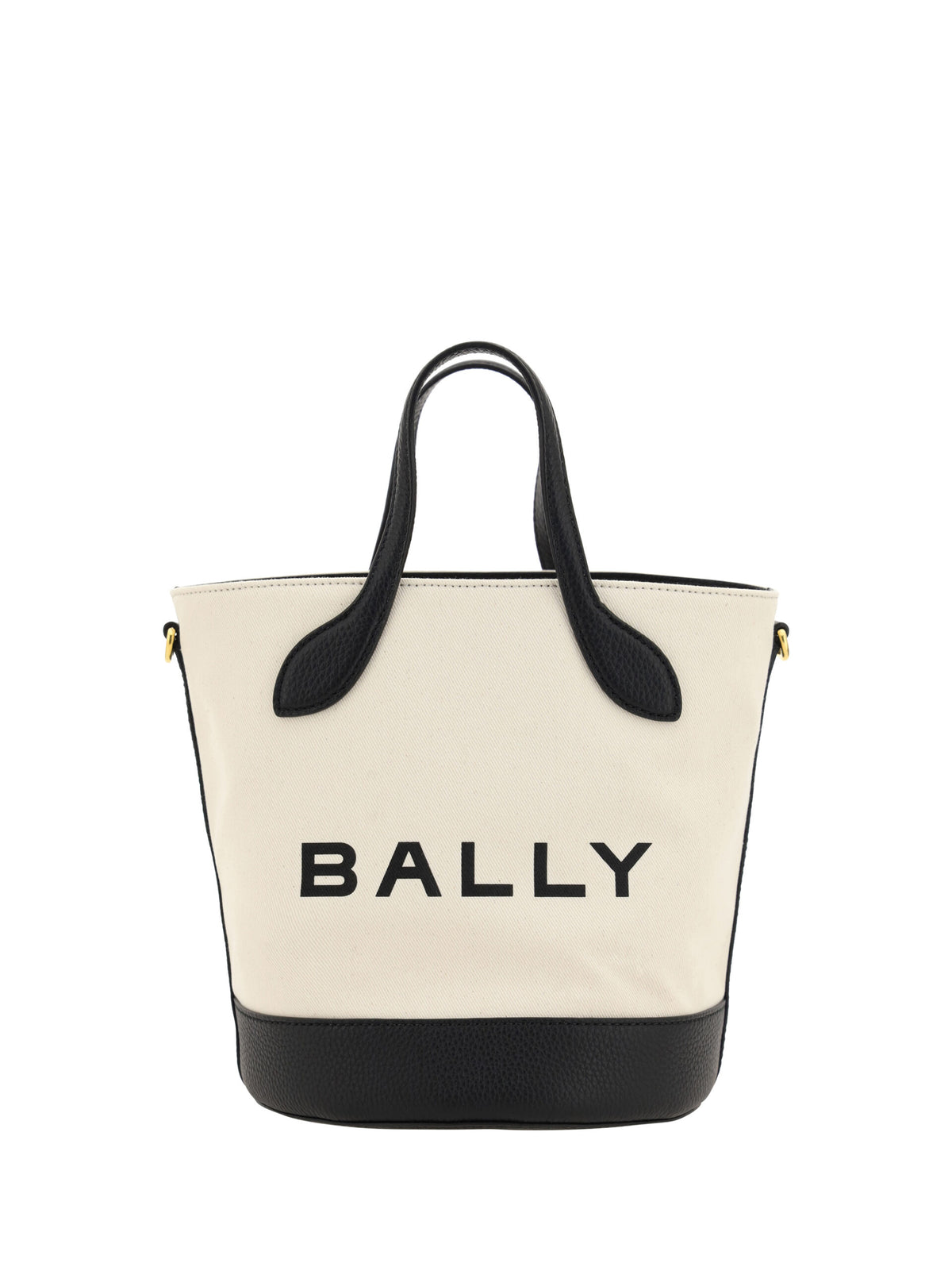 Bally Elegant Monogram Bucket Bag - Noir & Blanc