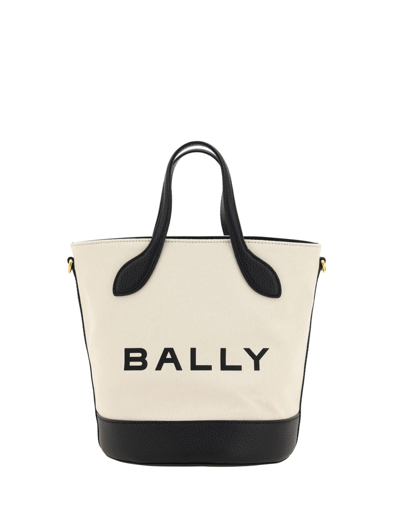 Bally Elegant Monogram Bucket Bag - Noir & Blanc