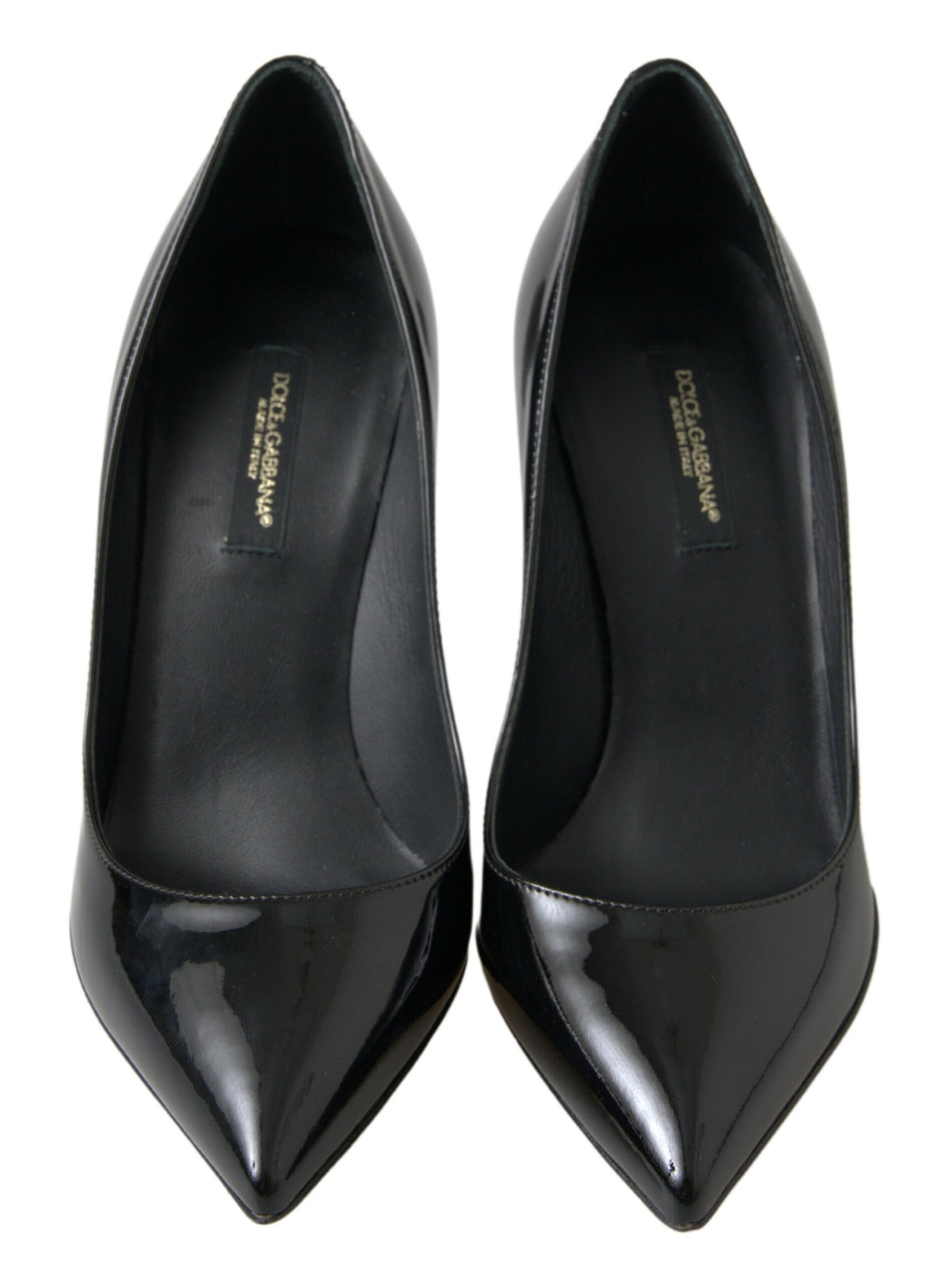 Dolce & Gabbana Black Patent Leather High Heels Pumps