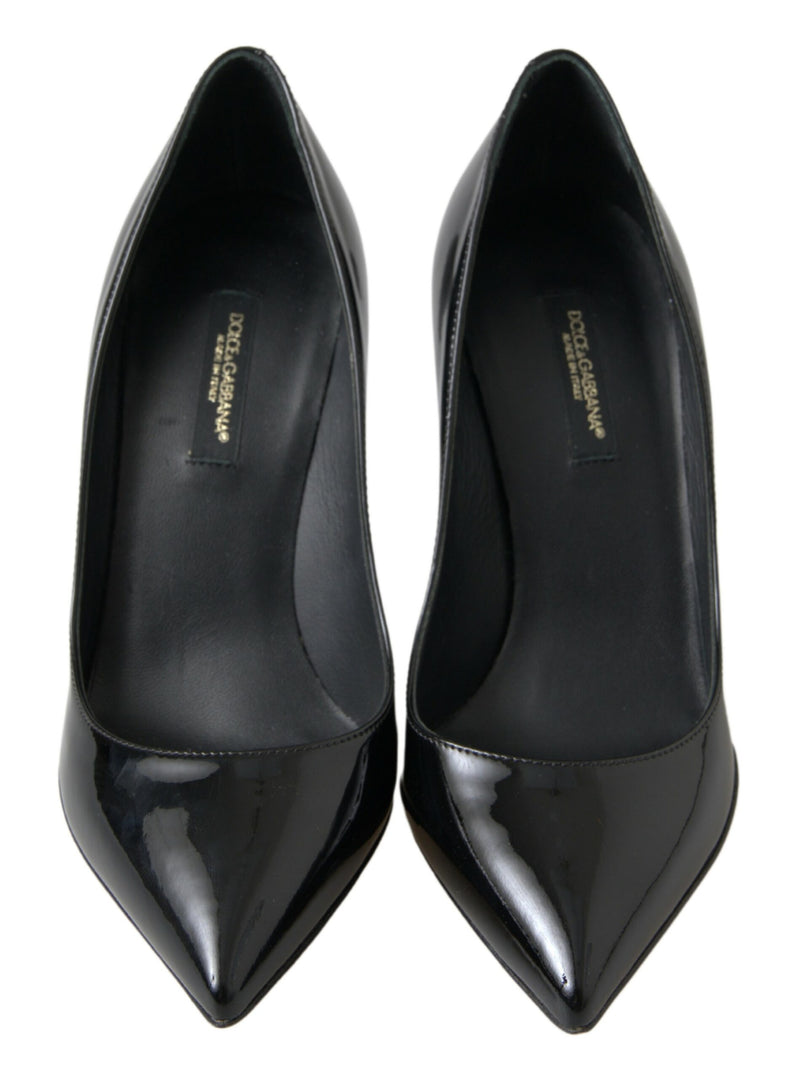Dolce & Gabbana Black Patent Leather High Heels Pumps
