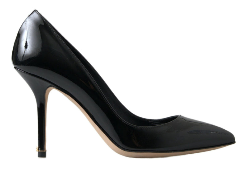 Dolce & Gabbana Black Patent Leather High Heels Pumps