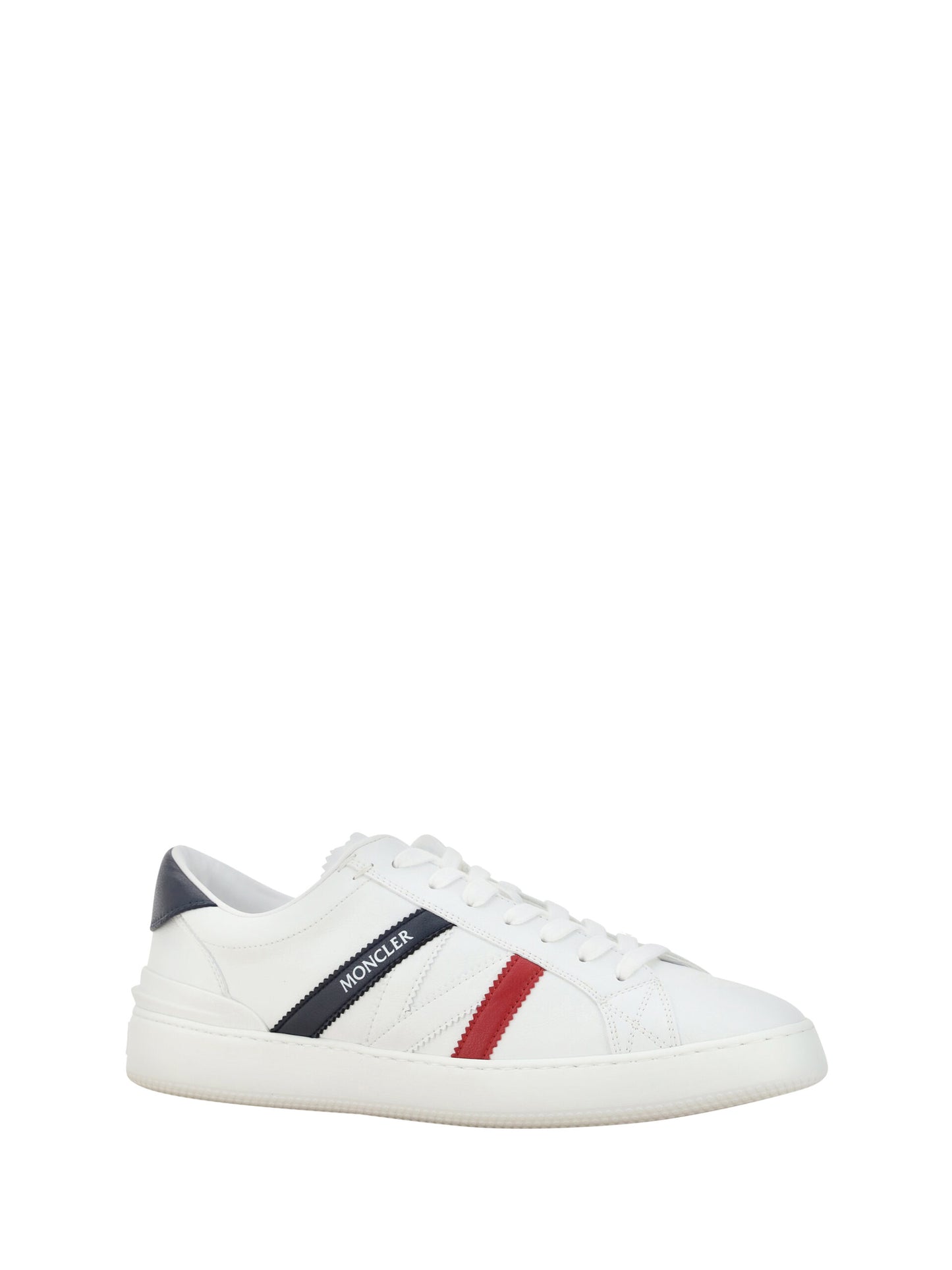 Moncler Monaco M herensneakers in elegant wit.