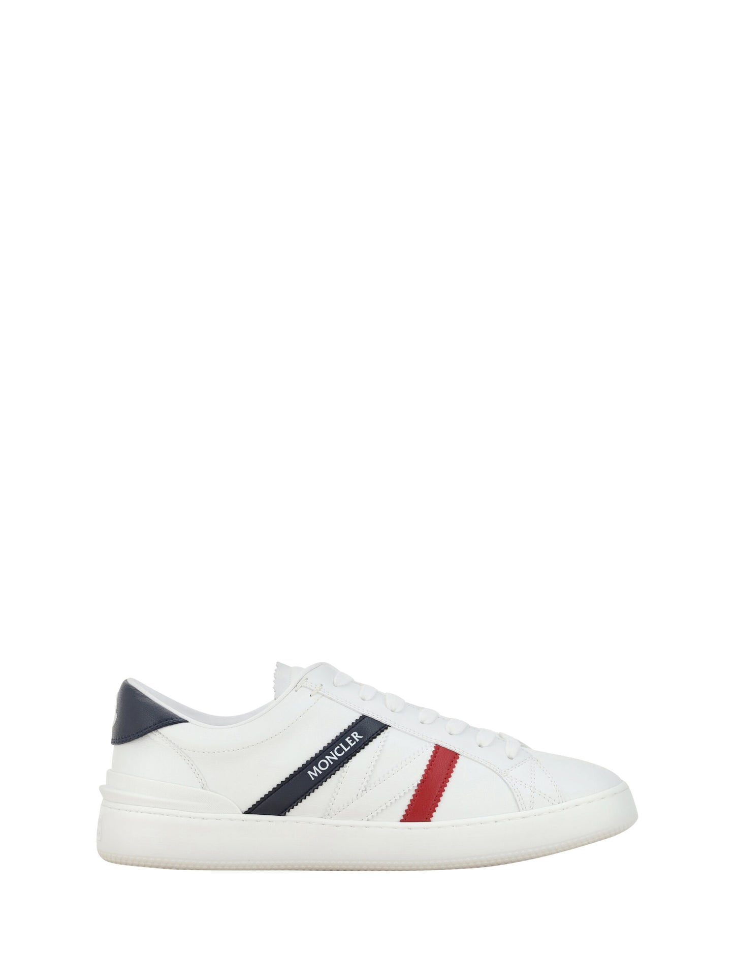 Moncler Monaco M herensneakers in elegant wit.