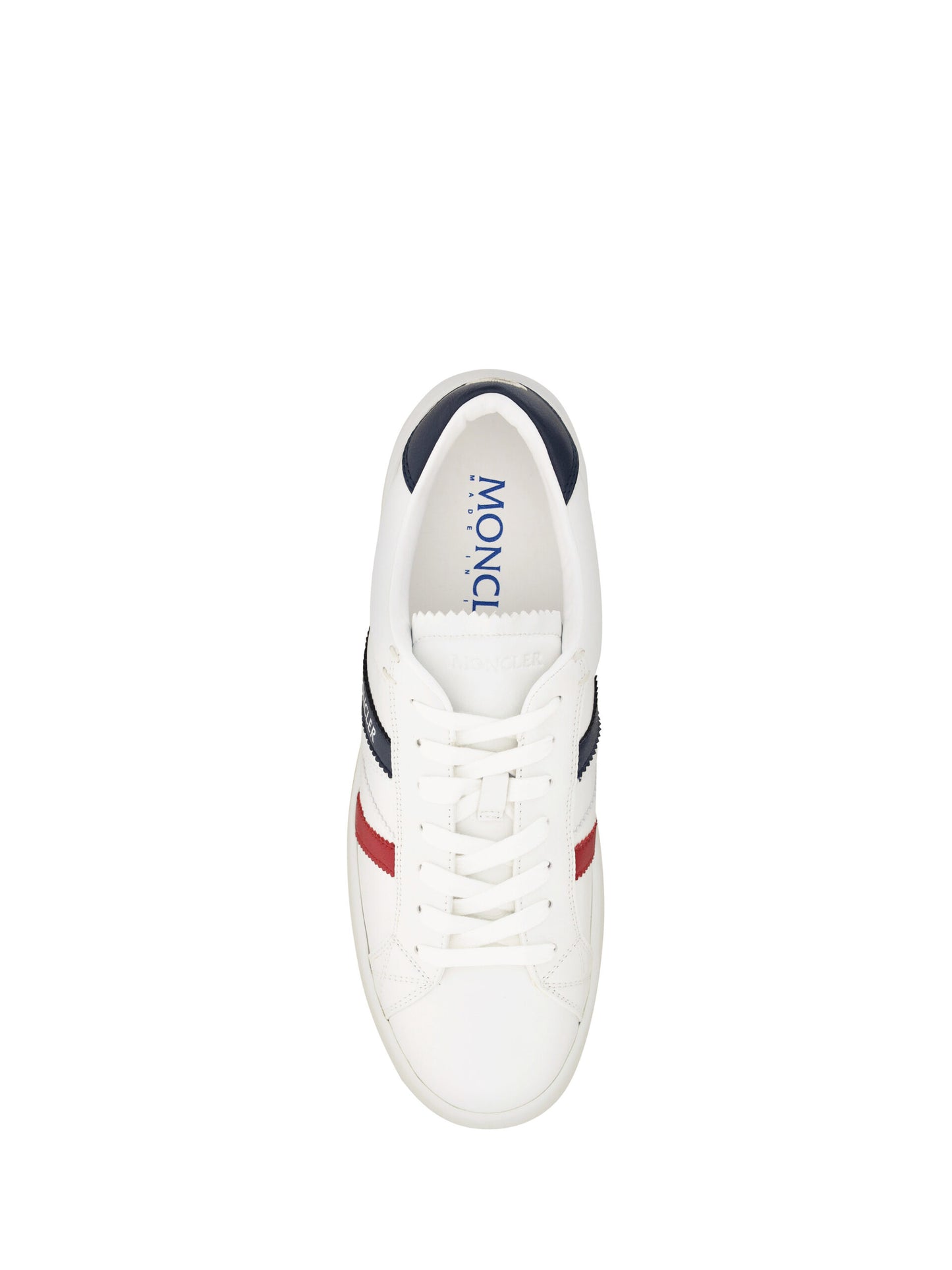Moncler Monaco M herensneakers in elegant wit.