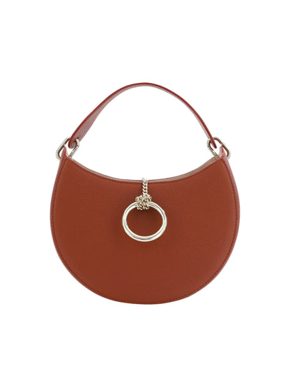 Petit sac à bandoulière en cuir Arlène marron sépia Chloé