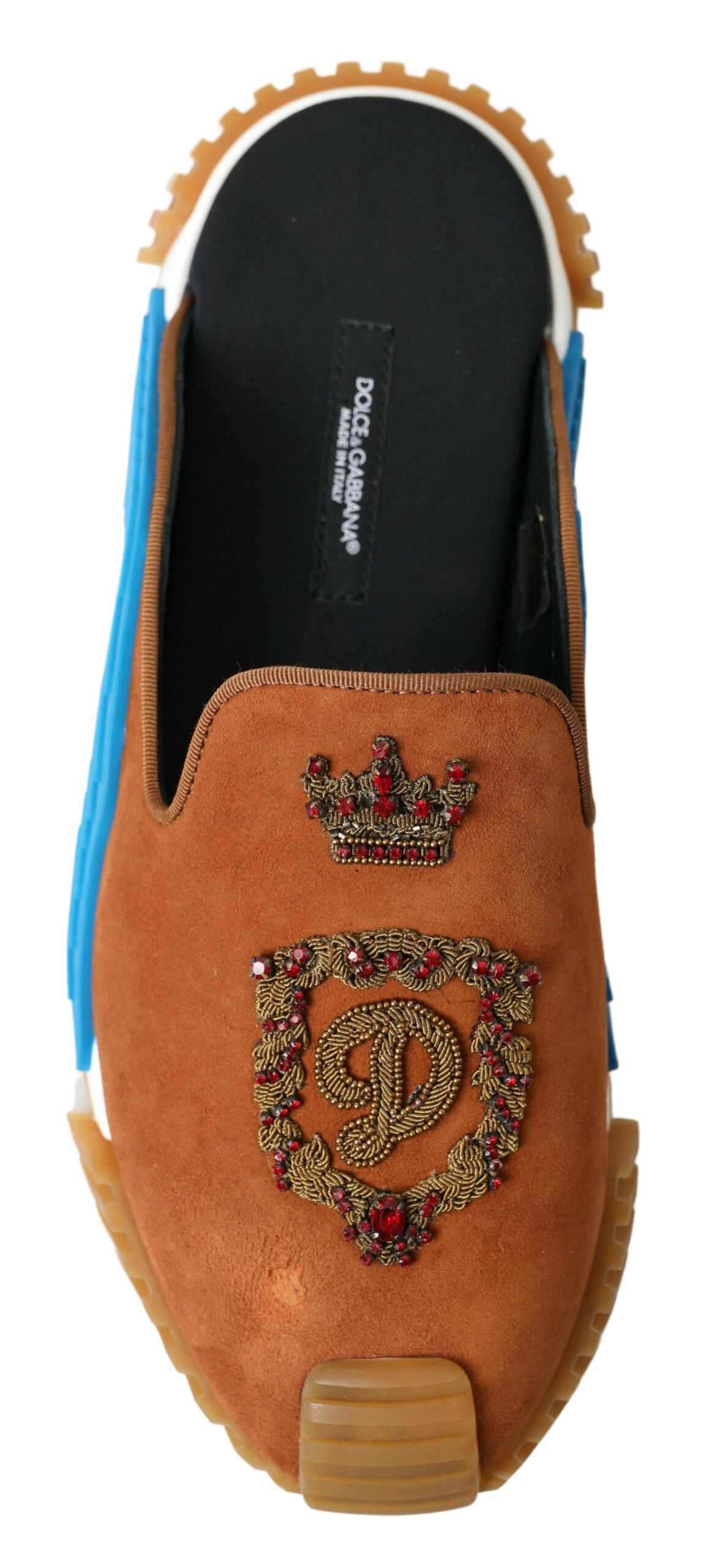 Dolce & Gabbana Bruine Suède Sandalen met Kroonlogo NS1