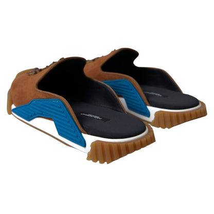Dolce & Gabbana Bruine Suède Sandalen met Kroonlogo NS1