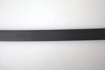 Dolce & Gabbana Bordeaux leren zilveren metalen gesp riem