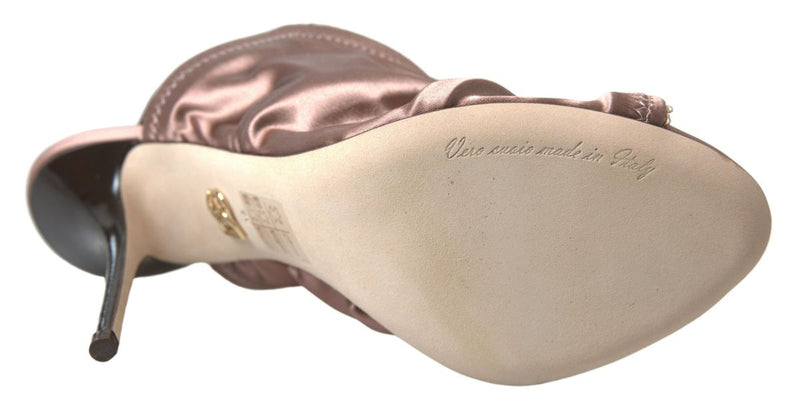 Dolce & Gabbana Light Brown Slingback Stiletto Heels