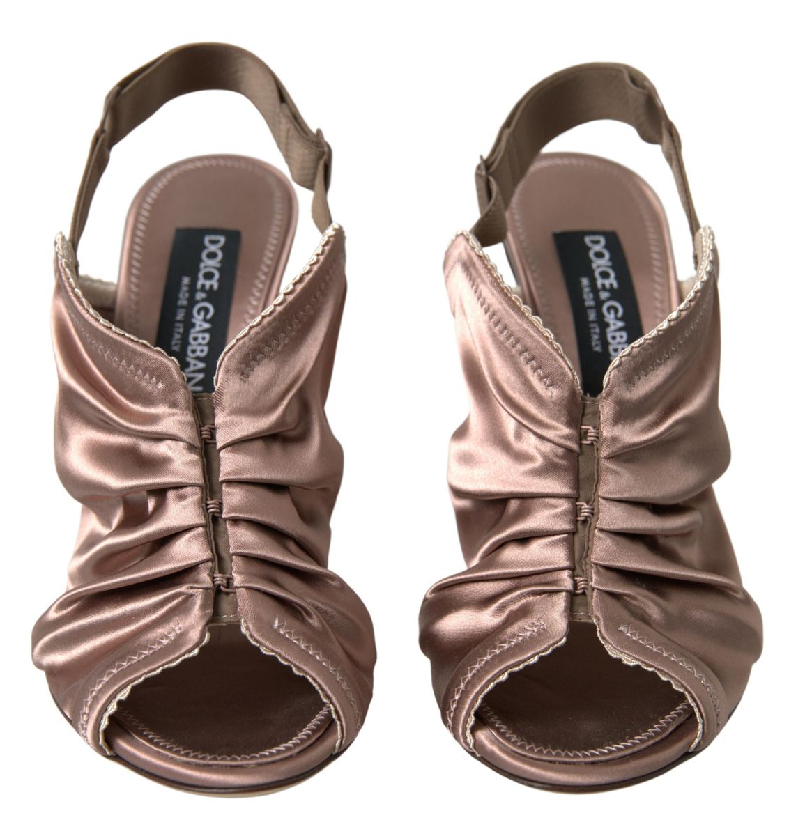 Dolce & Gabbana Light Brown Slingback Stiletto Heels