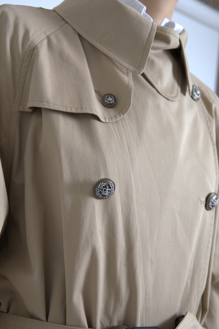 Dolce & Gabbana Veste Trench Double Boutonnée Khaki