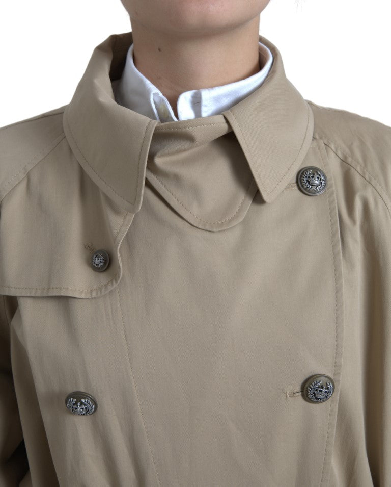 Dolce & Gabbana Veste Trench Double Boutonnée Khaki
