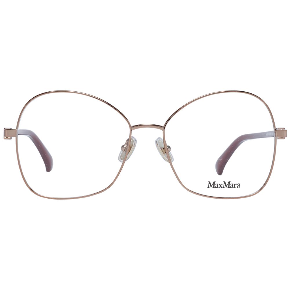 Max Mara Bronze Women Glasses Frame - Élégant Style Papillon