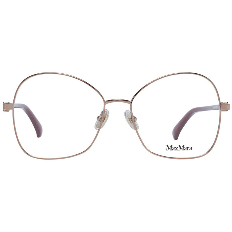 Max Mara Bronze Women Glasses Frame - Élégant Style Papillon