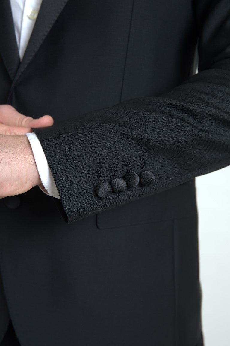 Dolce &amp; Gabbana Zwarte, enkelgeknopte MARTINI blazer van wol